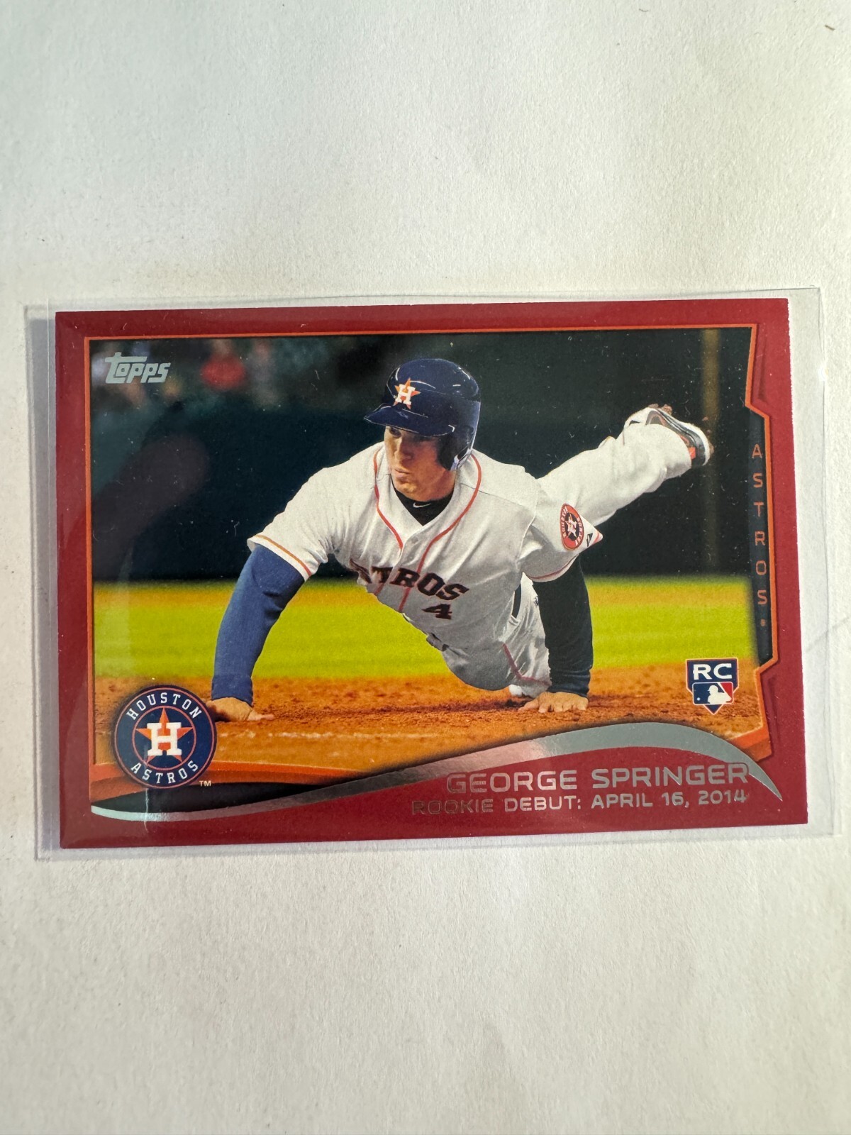 K209,677 - 2014 Topps Update Target Red Border #US210 George Springer