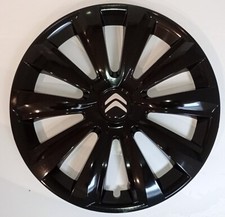 Set 4 Enjoliveurs Roues Boulons Citroen C2 C3 C4 C5 C8 saxo Xsara Jumpy 15" noir