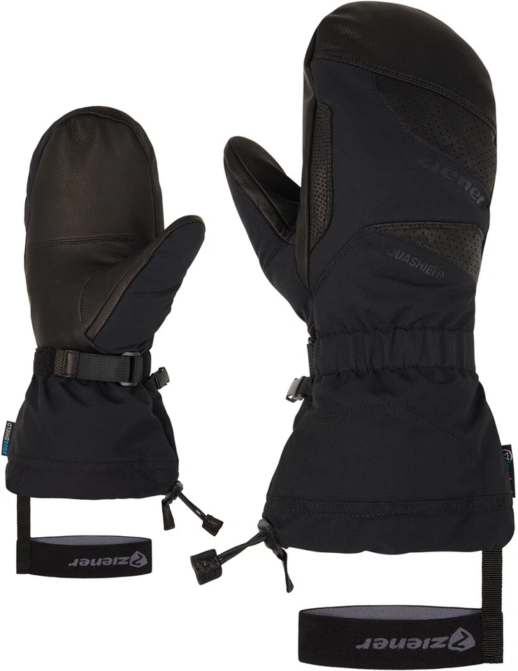 ZIENER Ski Snowboard handschuhe GAIKUS AS AW Fäustling 2025 black Gloves Winter