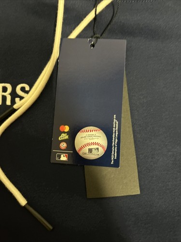 NWT Men’s Fanatics Signature Detroit Tigers Hoodie Navy Medium Sweatshirt Stitch - Picture 4 of 9