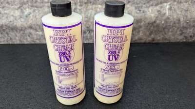 2 x BPI UV Crystal Clear Concentrate Z80.3 UV Protection 16oz Treats 100+ Lenses
