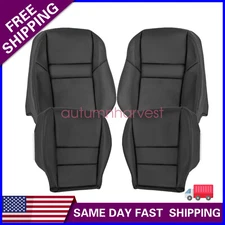 For 2003-2007 Honda Accord Driver & Passenger Bottom & Upper Seat Cover Black US