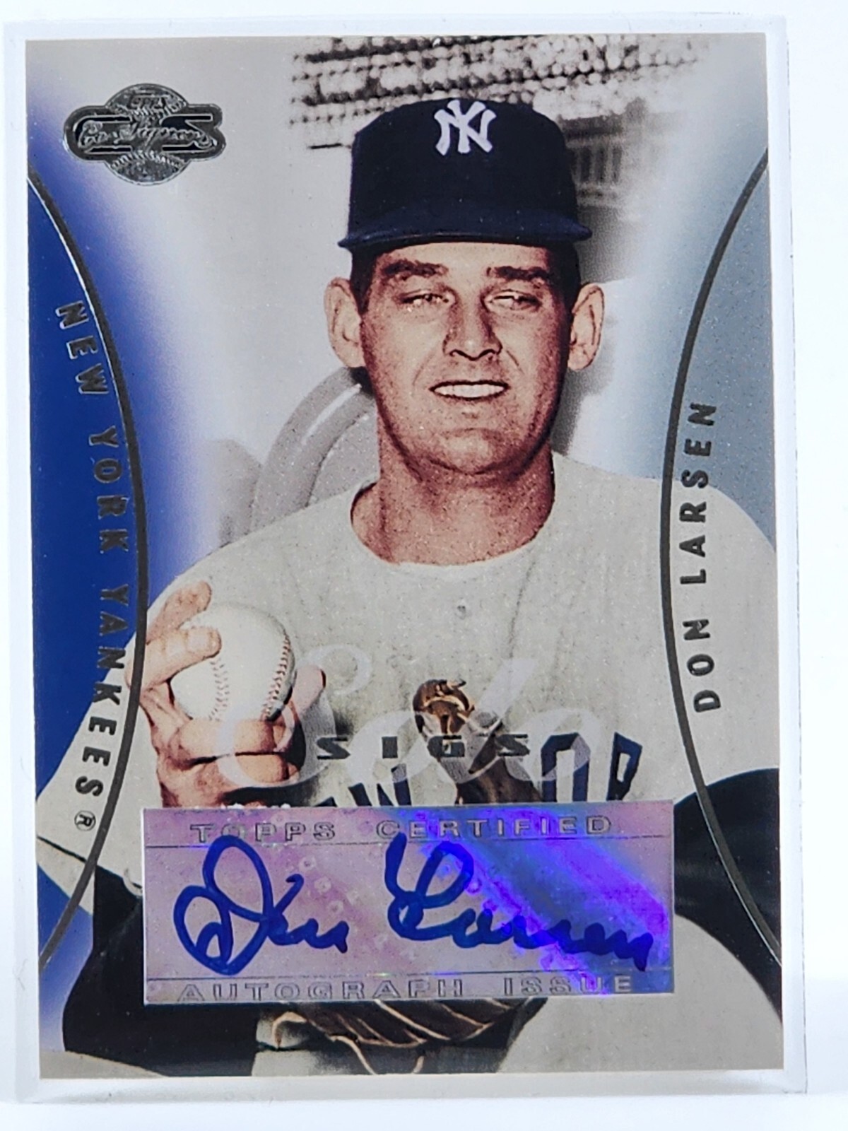 2006 Topps Co-Signers Solo Sigs SS-DL Don Larsen Auto Perfect Game WS NY Yankees