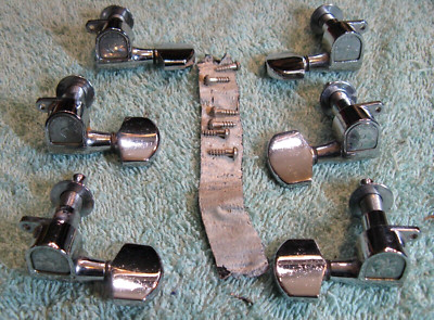 Vintage Schaller 3X3 Guitar Tuners W/Original Screws,  Made in West Germany