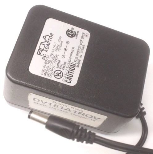 Rova DV-151A-1 AC DC Power Supply Adapter Charger Output 12V 1200mA PE00732