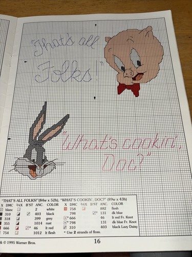 Leisure Arts The Official Looney Tunes Cross Stitch Book - Picture 13 of 18