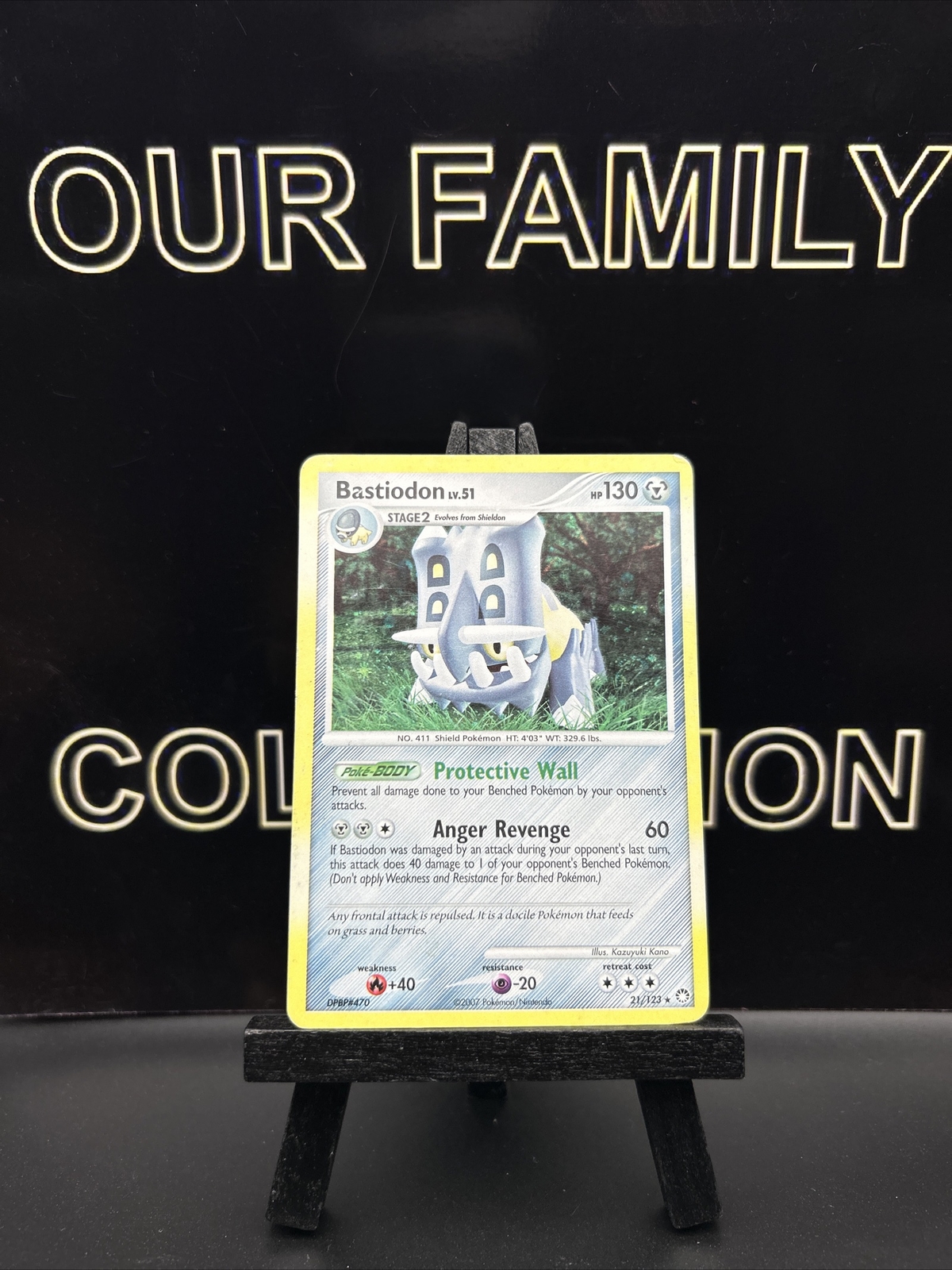 Pokemon Bastiodon (Cosmos Holo Rare 21/123) 2007 MP