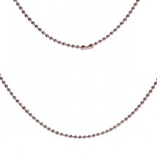Copper Ball Chain Necklace 60cm 23 5/8" long, Chain Size: 2.4mm 1/8"
