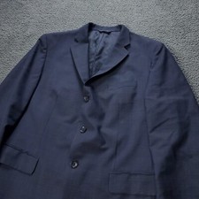 Banana Republic Vitale Barberis Canonico Blazer Mens 44R S Blue Wool Mohair Suit