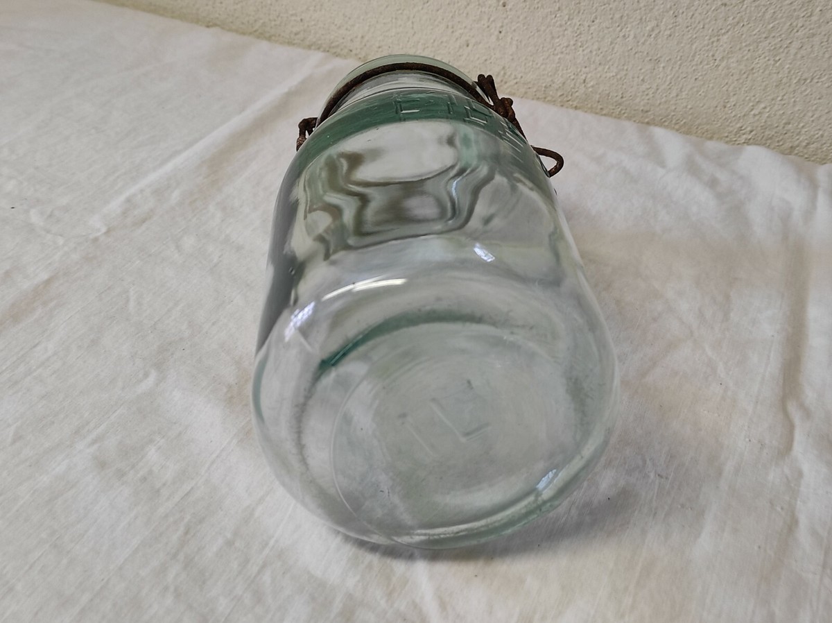 Lot de 5 anciennes bouteilles | L'IDÉALE | 1 litre | En verre