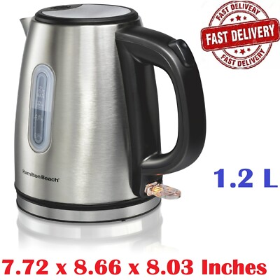 Hamilton Beach Stainless Steel Kettle, 1.2 liter / 5 cup capacity, 40852 New