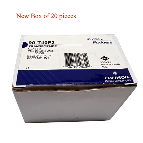 White Rogers 90-T40F2 Transformer Class 2 208/240VAC to 24VAC 40VA New BOX/20