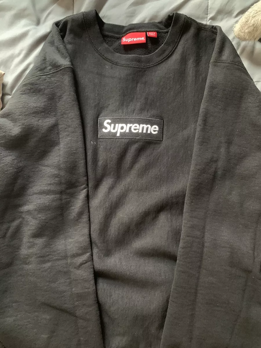 Supreme Box Logo Crewneck Black XXL