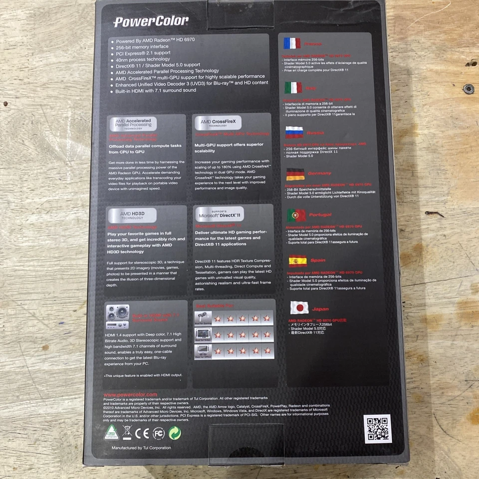 PowerColor ATI Radeon HD6950 2GB GDDR5 PCIe Video Card AX6950 2GBD5-2DH - Image 2 of 4