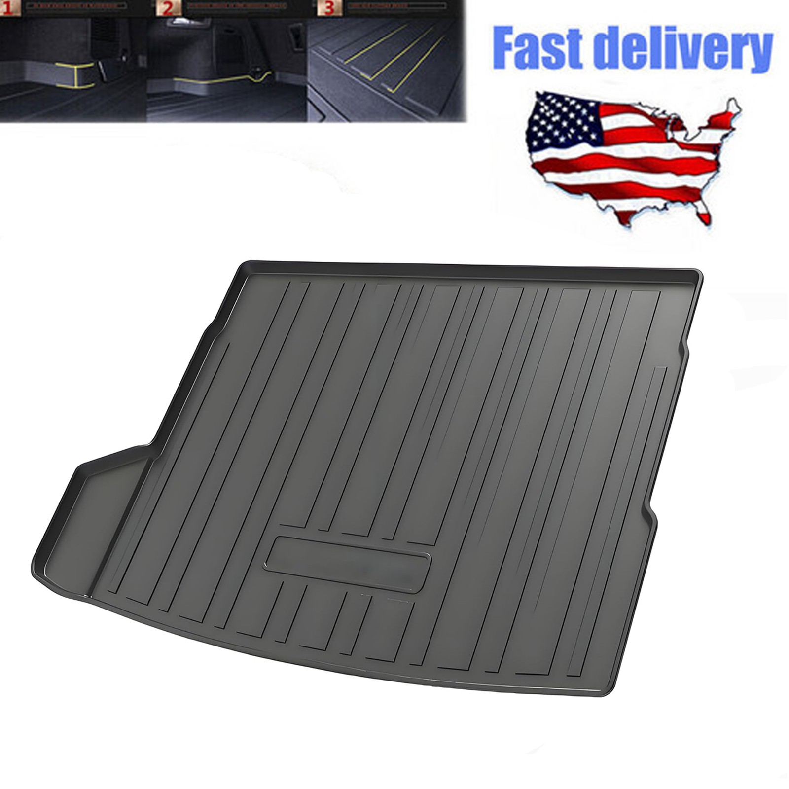 Set for 2025 2026 BMW X3 xDrive30/M50 TPO Waterproof Cargo Trunk Liner Floor Mat