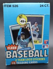 1982 Fleer Baseball Cello Empty Display Box