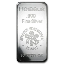 10 oz Silver Bar - Argor-Heraeus (New Design, V2)