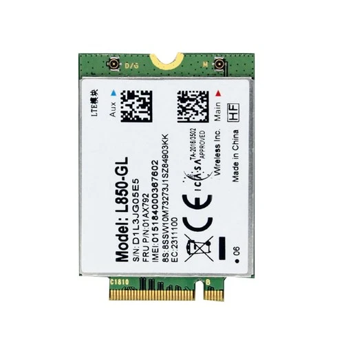 L850 WiFi-Karte 01AX792 NGFF M.2- für T580 X280 L580 T4808192