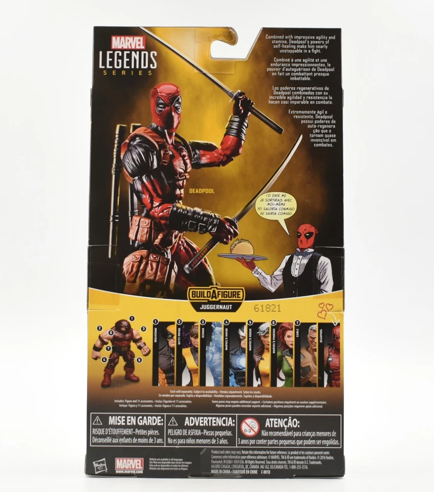 Marvel Legends Juggernaut BAF X-Men Series - Deadpool Action Figure - Image 2 of 2
