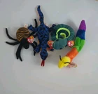 TY Beanie Babies Spinner Spider Lizzy Lizard Hissy Snake Inch Worm Vtg 1995-97