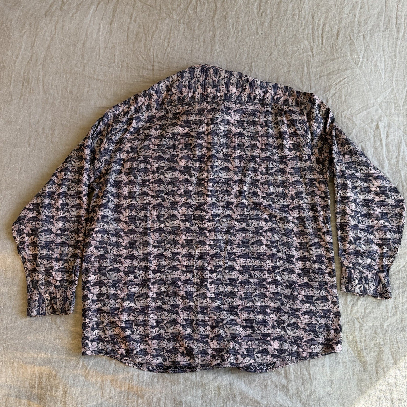 Jhane Barnes Multicolor Geometric Pattern Long Sl… - image 11