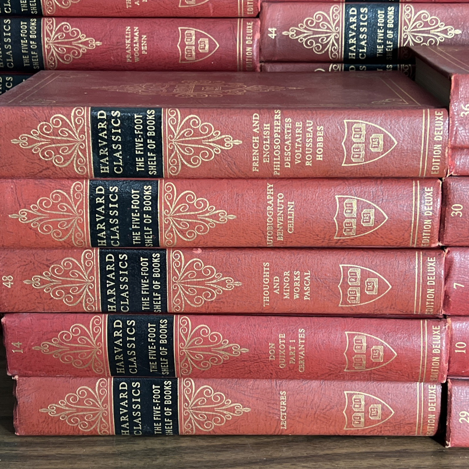 Harvard Classics Complete Set of 52 Five Foot Shelf of Books 1961 Deluxe Edition