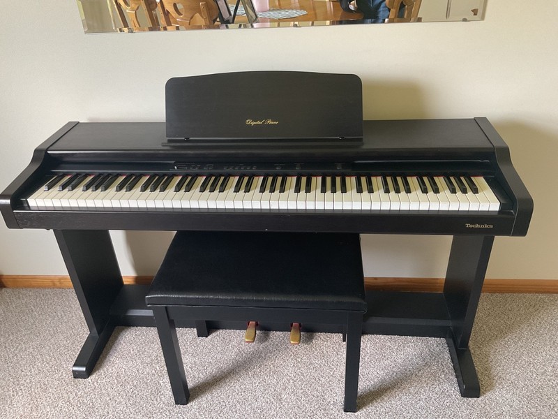 digital piano, px201, technics, with:, grand, upright, epianopipe organ and harp