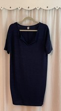 Old Navy Women’s M Short Sleeve V Neck Knit Dress Blue
