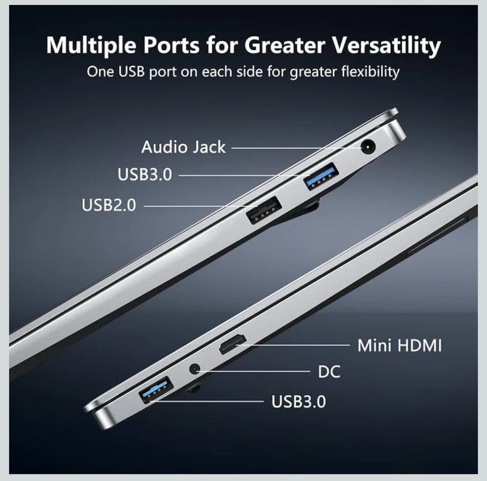 Portatile Laptop Processore Intel N5095A - Ram 16 gb - SSD 512 - Windows 11 - Immagine 2 di 4