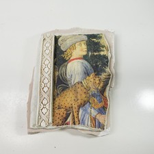 Affresco/frammento murale vintage della 'Processione dei Magi' di Benozzo Gozzoli