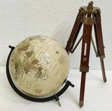 Globo atlas vintage 8" globo mapa del mundo con soporte de trípode decoración antigua náutica