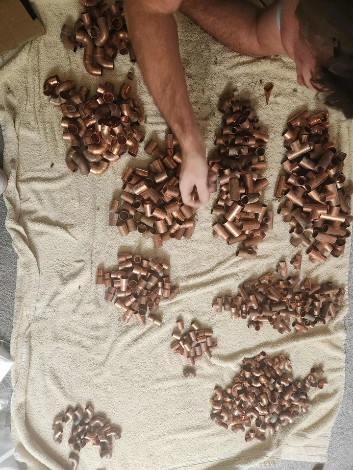 COPPER PLUMBING/HEATING PIPE ACCESSORIES - WORTH OVER £550 - Image 3 of 4