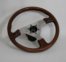 Momo Vintage Car Handle Wood Steering Wheel Made In Italy 350mm
