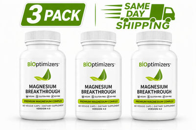 #ad 3 Pack BiOptimizers Magnesium Breakthrough 60 Capsules 7 Forms High Absorption $41.39