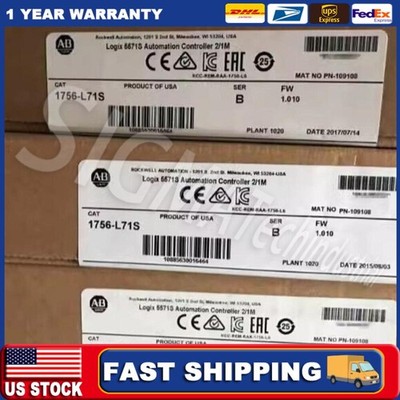 Allen Bradley AB 1756-L71S Ser B GuardLogix Automation Controller US Free Tax