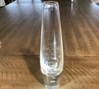 Steuben TEARDROP  with a personal message on it -Bud Vase 8"