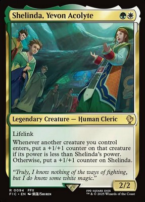 x1 Shelinda, Yevon Acolyte R MTG Commander: Final Fantasy M/NM, English