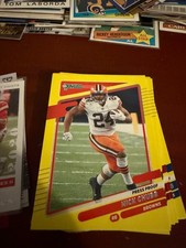 2021 Panini Donruss Nick Chubb Yellow Press Proof #196 Browns
