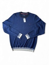 Tommy Hilfiger Men  s Crewneck Sweater   Navy Blue 