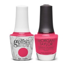 Gelish "Got Some Altitude" Duo - Includes Gel Polish and Lacquer - Pink Crème