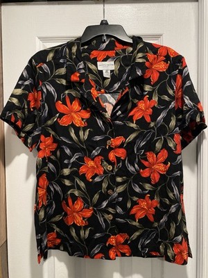 Vintage Jaclyn Smith Sport Hawaiian Shirt Size L