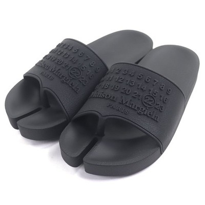 Maison Margiela Tabi Gummi Pantoletten Sandalen schwarz 39 unbenutzt Karton...