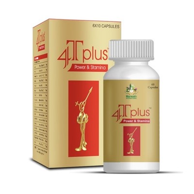 Ayush Remedies 4T Plus Ayurvedische Vitalitätskapseln Für Männer 500mg, Kräuter-