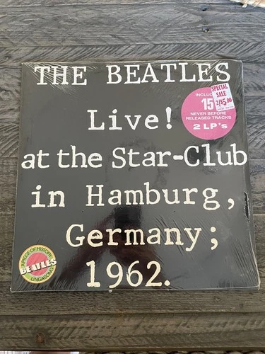 **Sealed** THE BEATLES LIVE AT THE STAR CLUB HAMBURG GERMANY 1962 Vinyl 2X LP