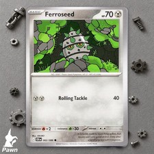 Ferroseed Common Chaos Rising 62/86 Pokemon TCG Card Near Mint Art OKUBO