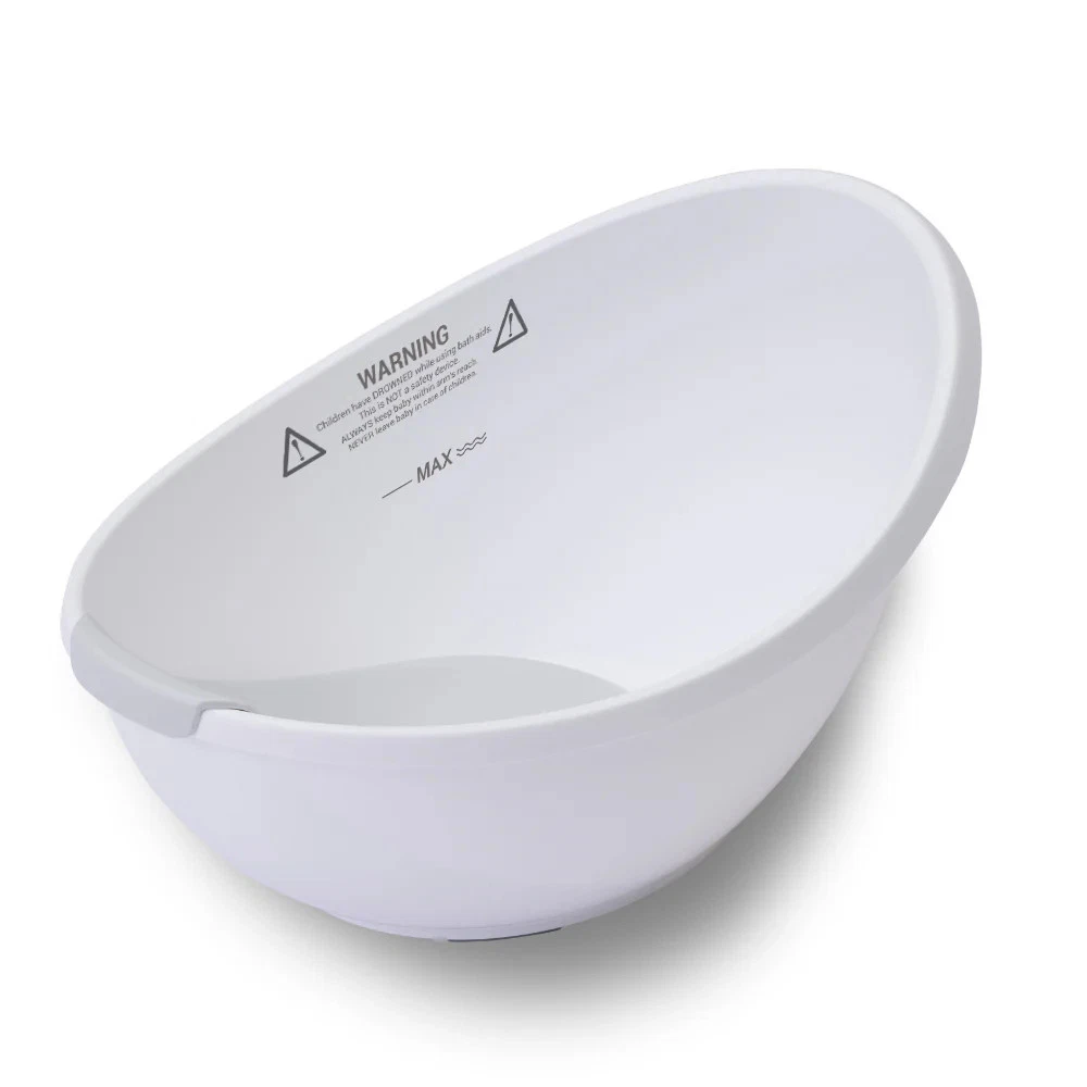 Bubble Baby Bath with Bath Seat & Newborn Insert | White