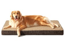 JOEJOY XXL 47X29" WASHABLE MEMORY FOAM ORTHOPEDIC EXTRA LARGE DOGS PET BED BROWN