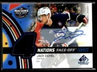 2025-26 SP Game Used 4 Nations Face Off Fabrics Auto Jersey SP Jack Eichel Auto