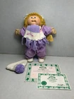 1986 Cabbage Patch Kids Girl Doll, Wheat Hair, Blue Eyes, Winter Clothes, Papers