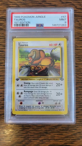 Tauros (1st Edition) graded PSA 9 for sale on eBay